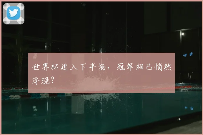 世界杯进入下半场,冠军相已悄然浮现?